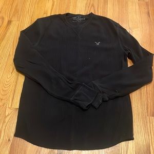 American Eagle black thermal long sleeve size L